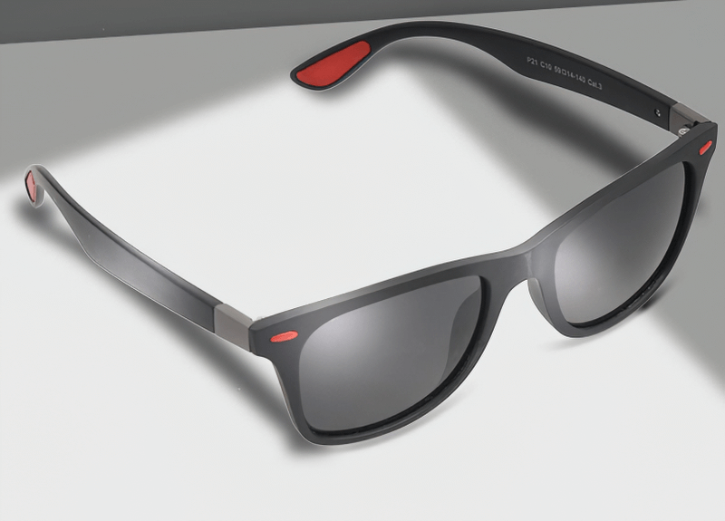 Square ultralight polarized sunglasses SF0950 with TR90 frame, unisex design, ideal for UV400 protection and style.